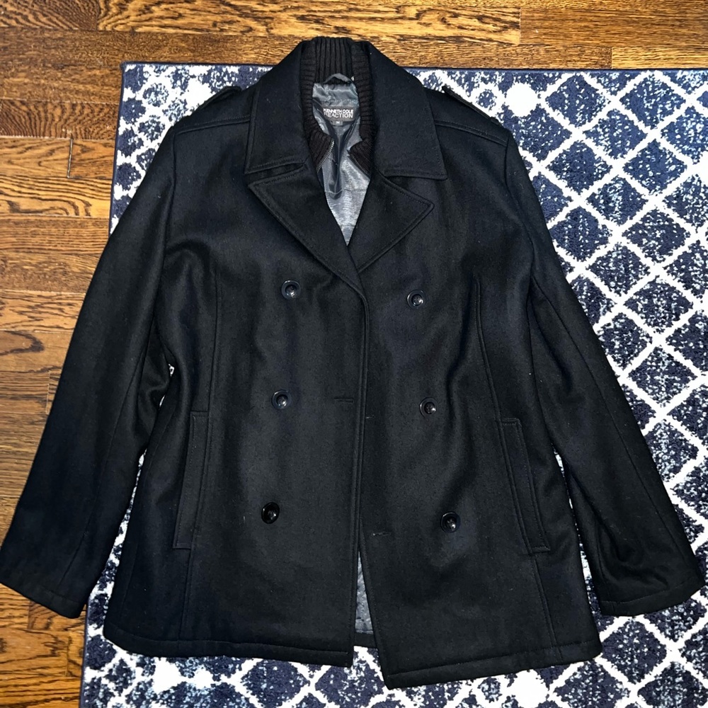 Kenneth Cole Peacoat with Liner. Black, size M.